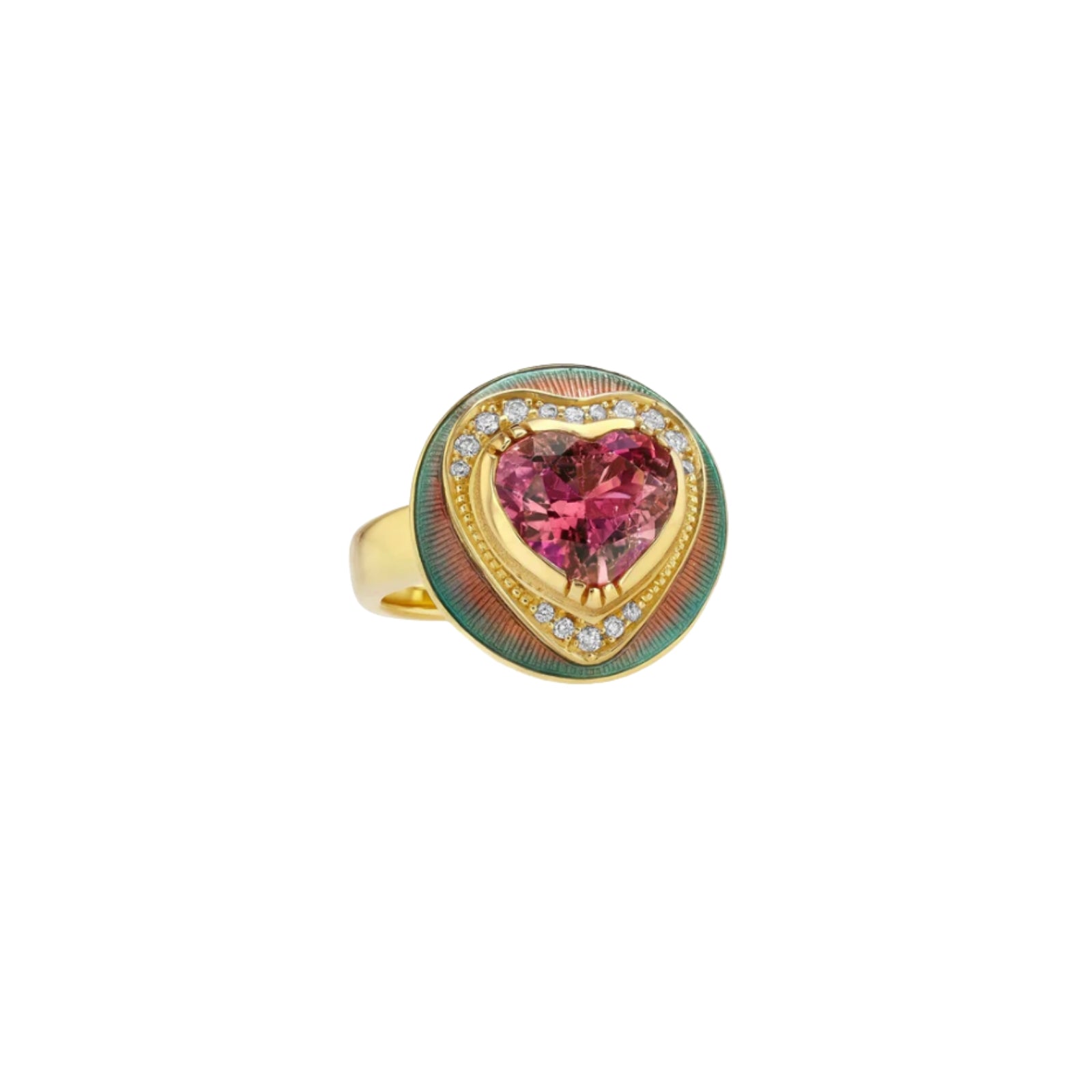 Kaleidoscope Heart Ring
