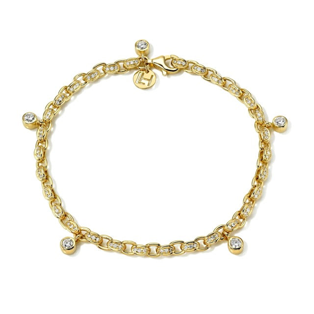 Petite Diamond Chain Gypsy Roma Anklet