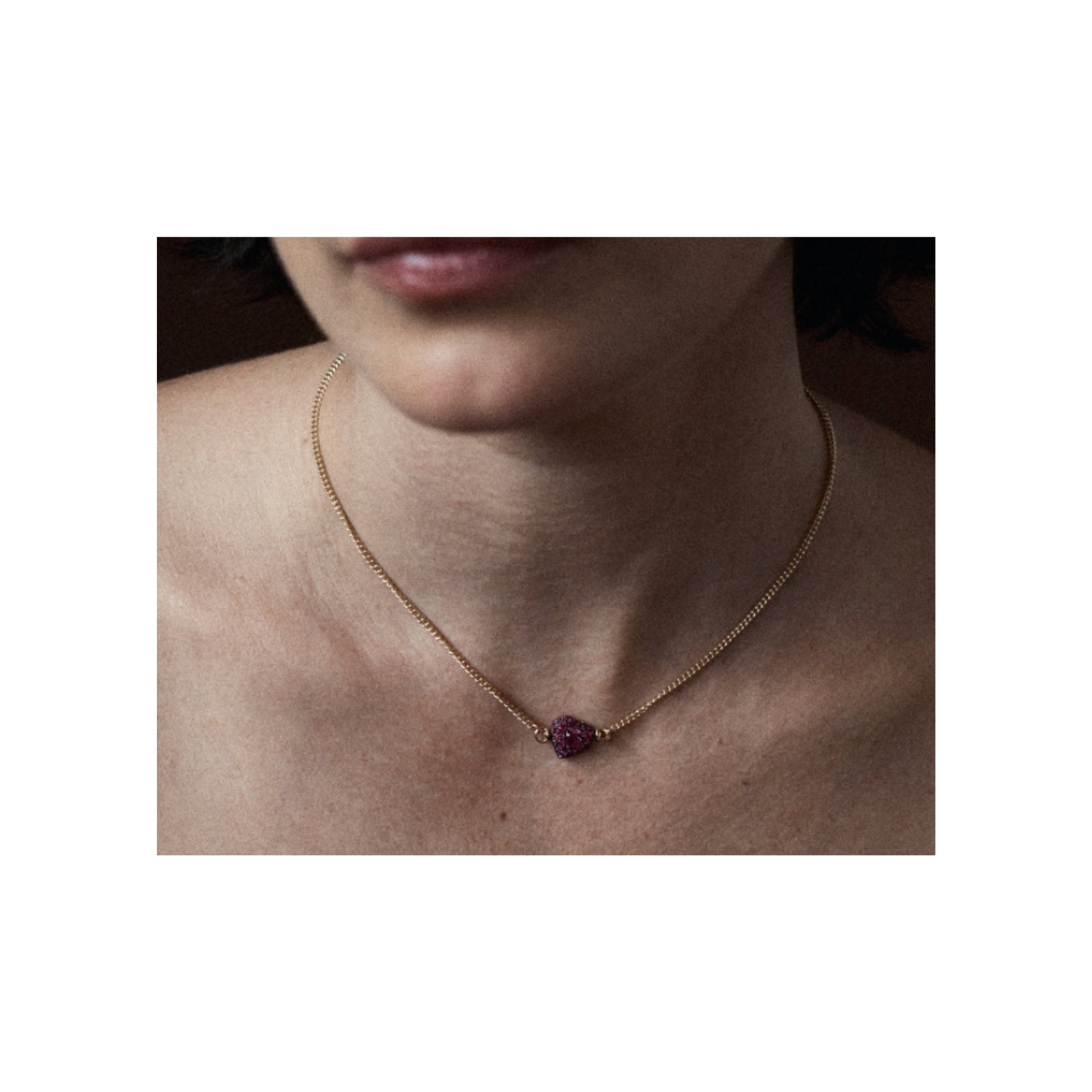 Ruby Baby Chubby Love Necklace