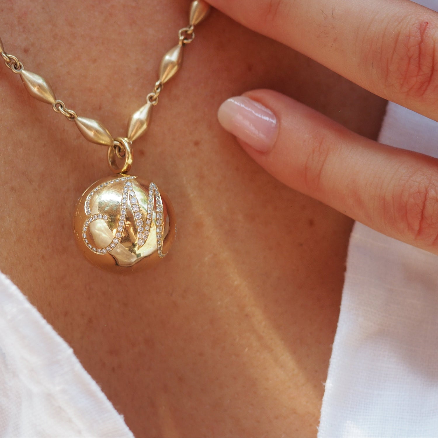 Necklace on Model