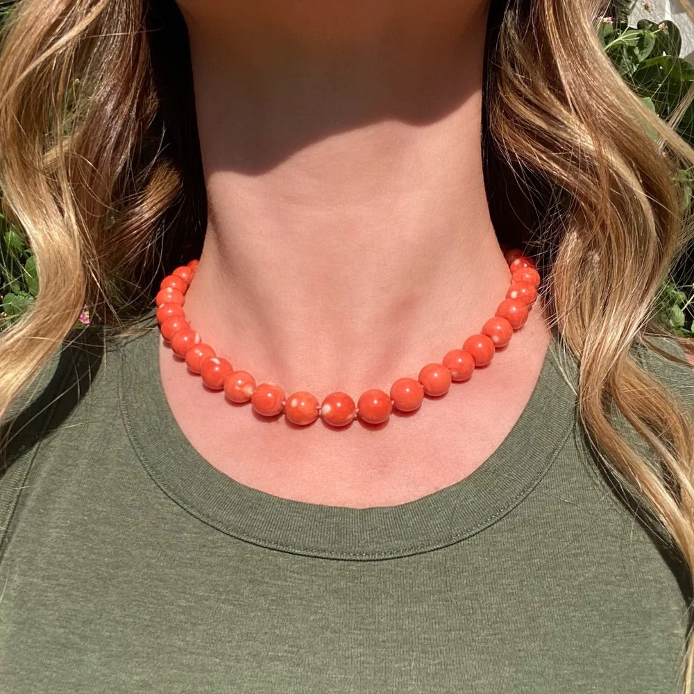 Coral Bead Necklace