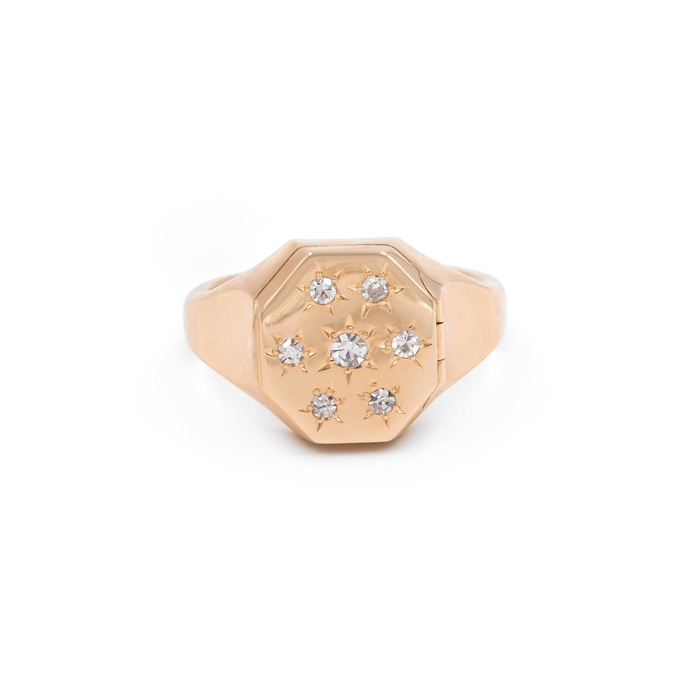 Gold Ring on white background