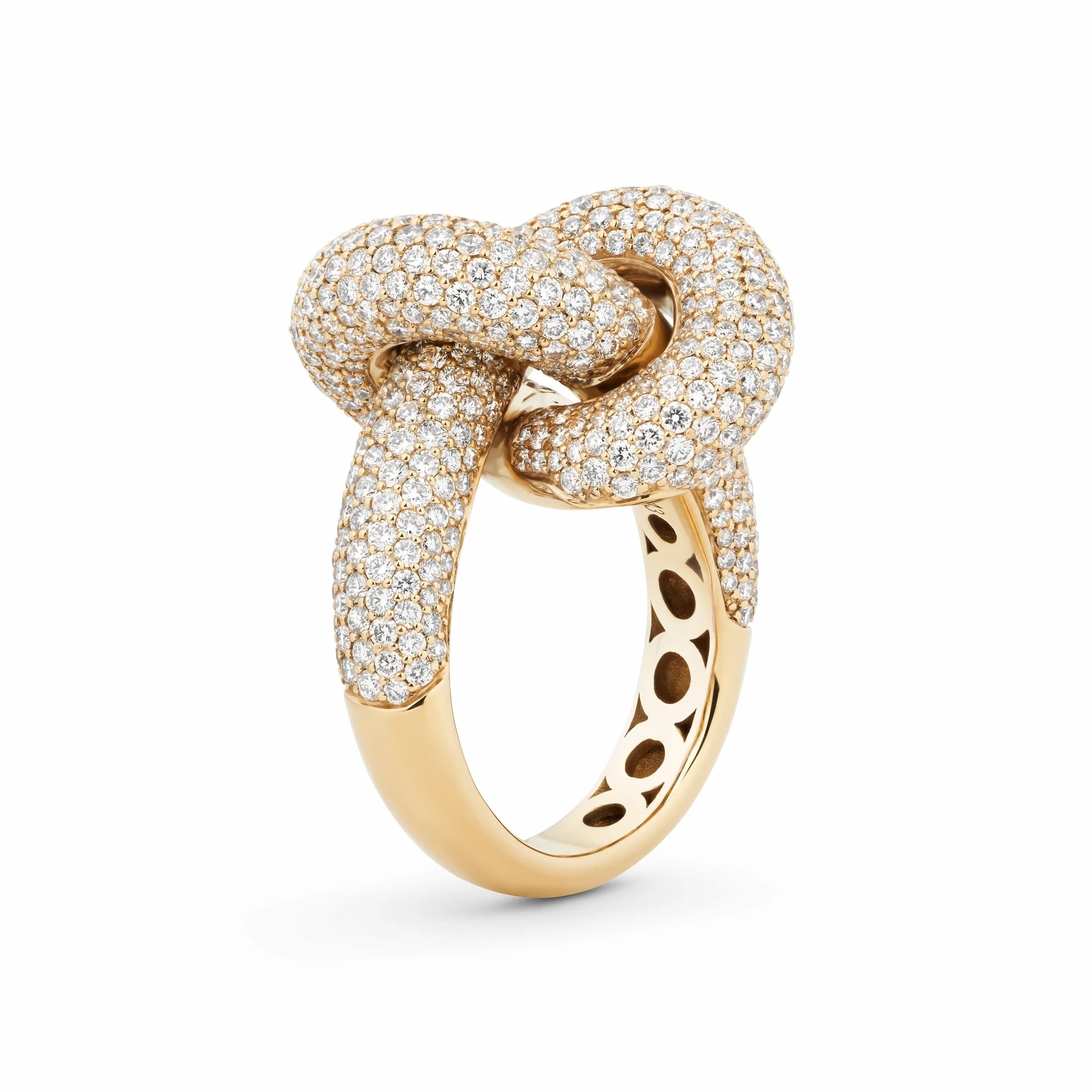 Pave Ring on white background