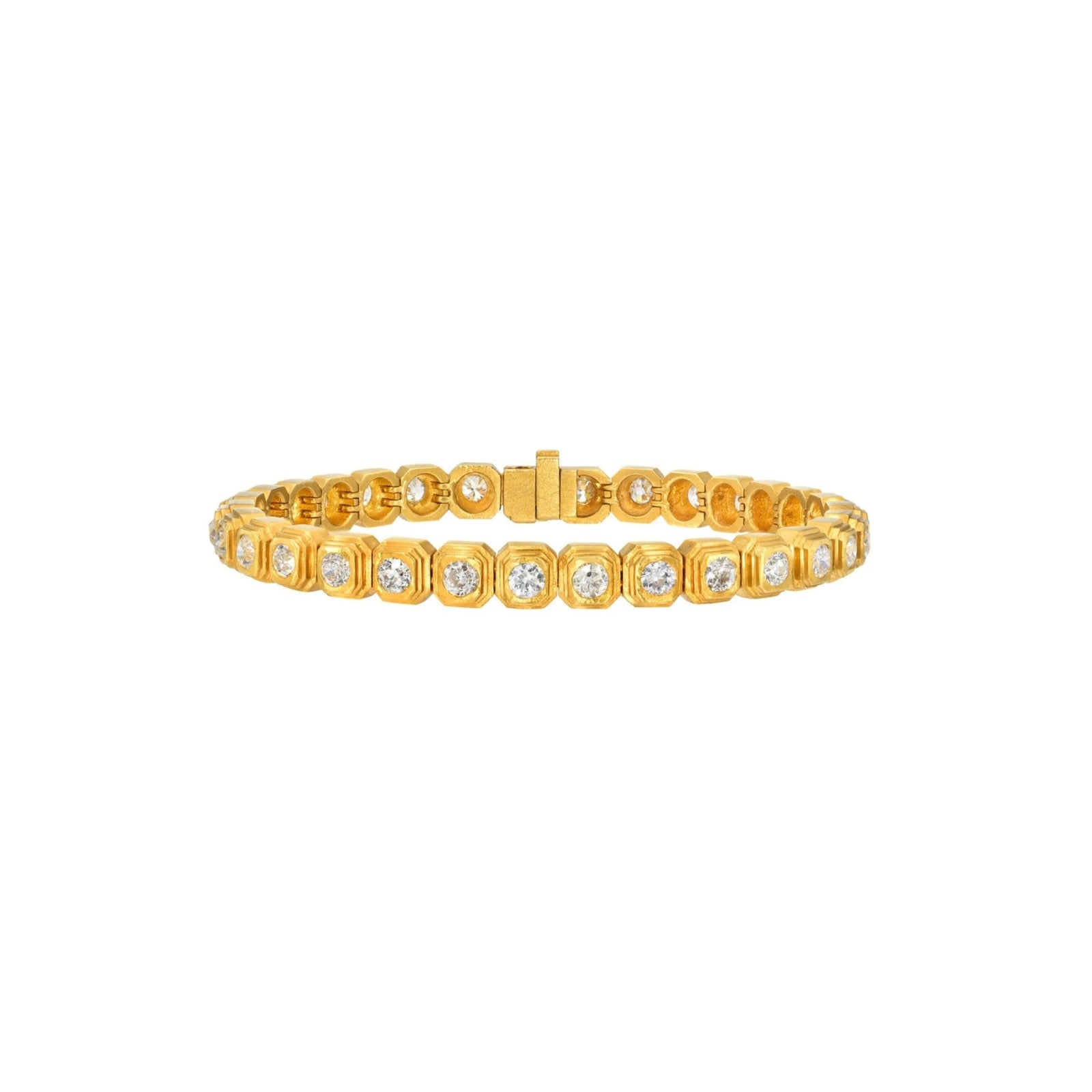 Diamond Ziggurat Eternity Bracelet