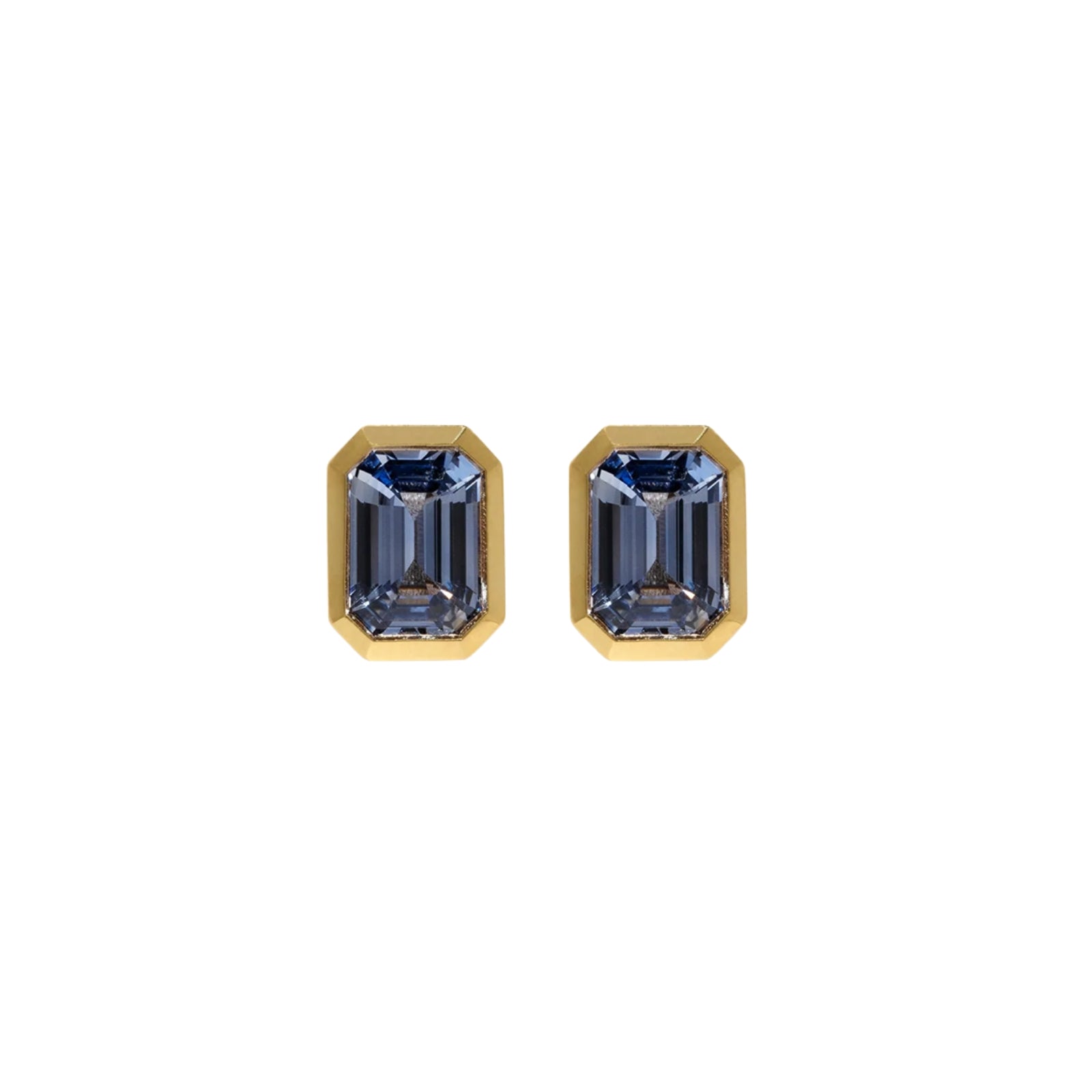 Rich Large Sapphire Studs