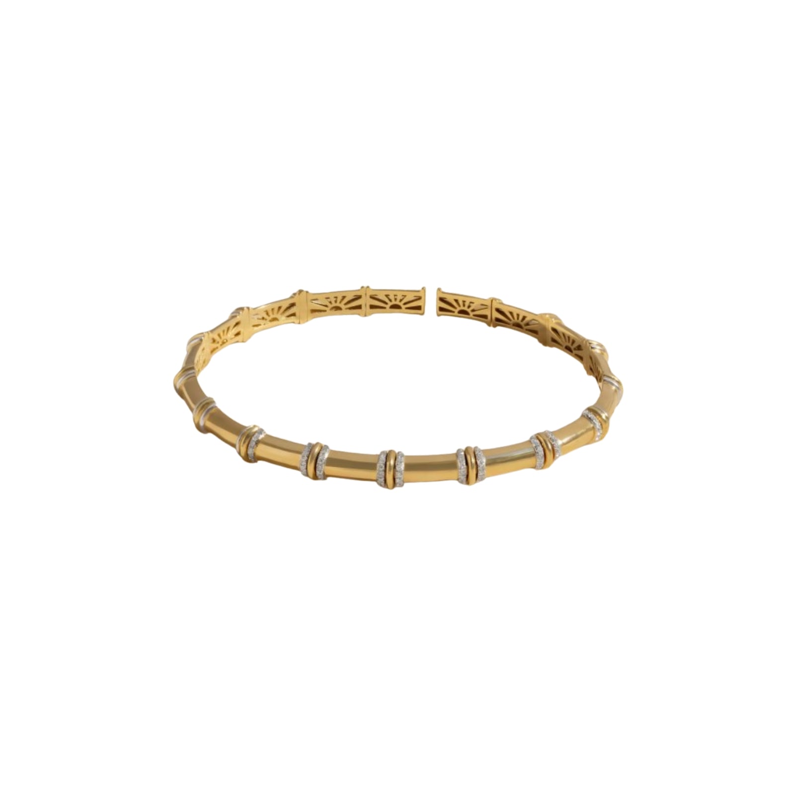 Milky Golden Bangle