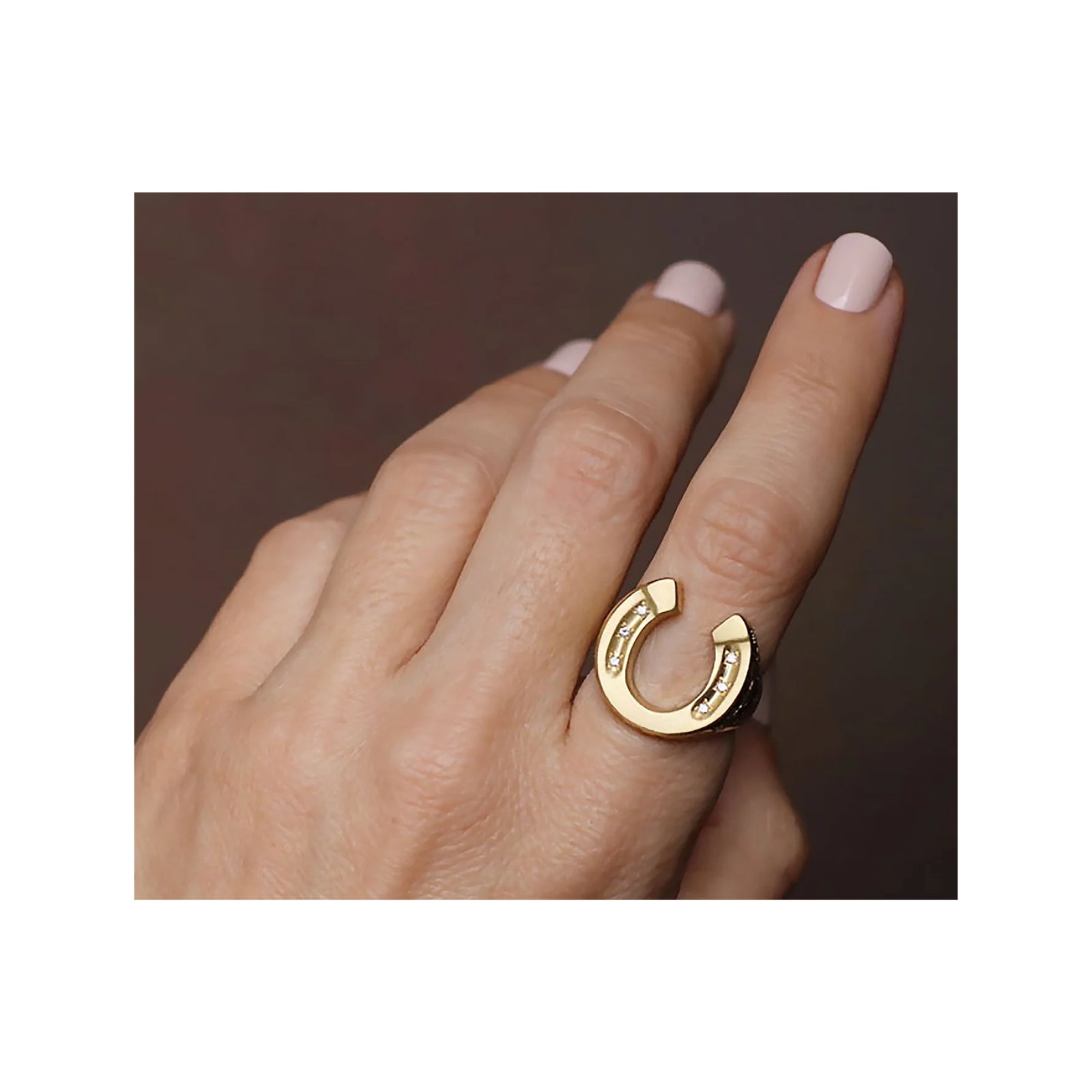 Diamond Horseshoe Ring