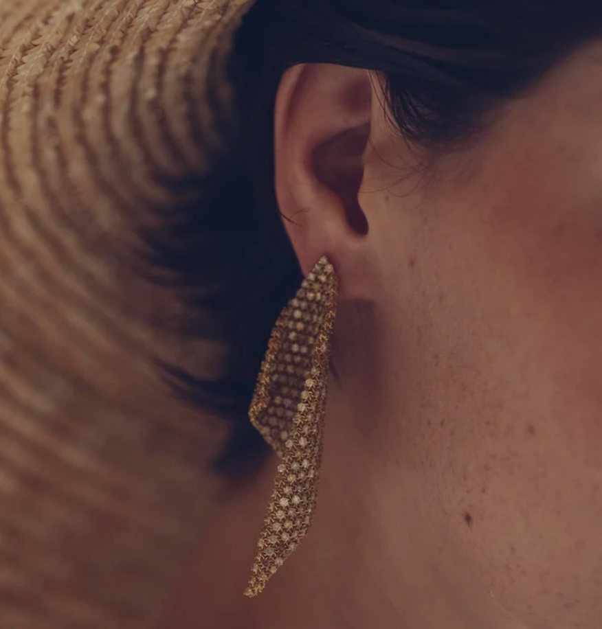 Large Mesh Earrings