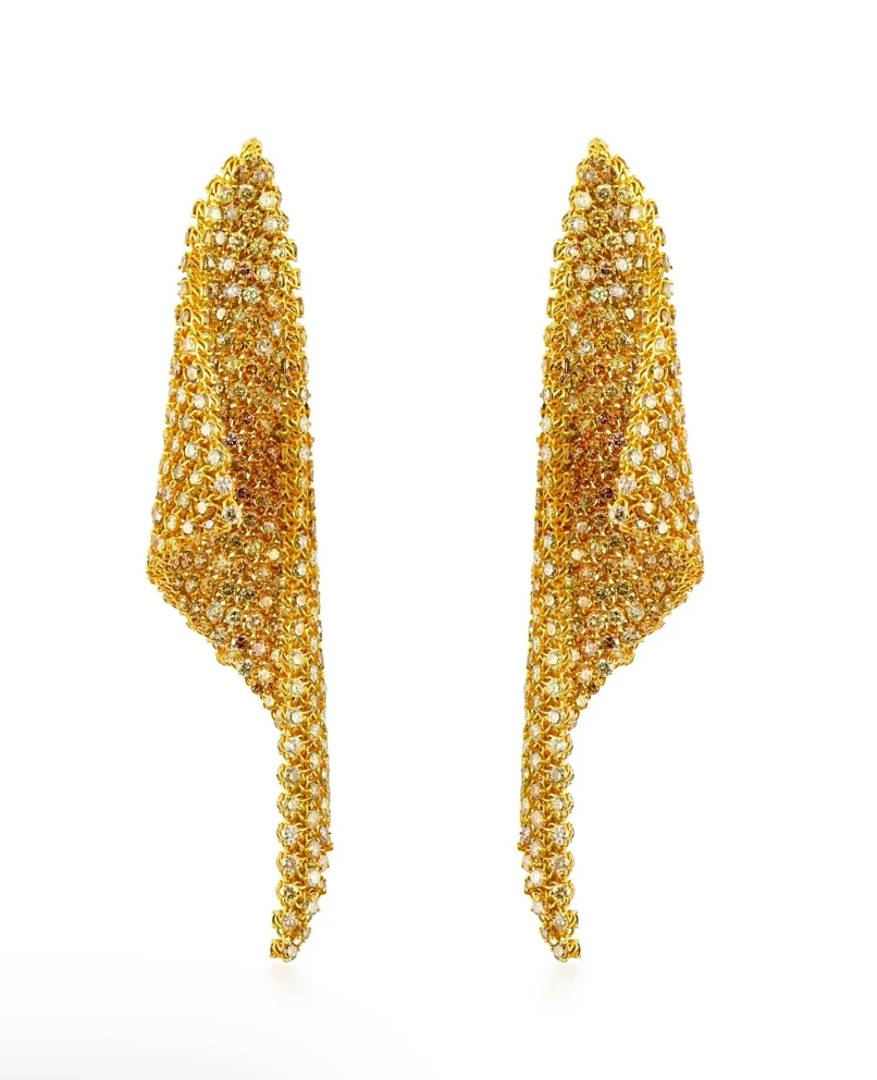Large Mesh Earrings