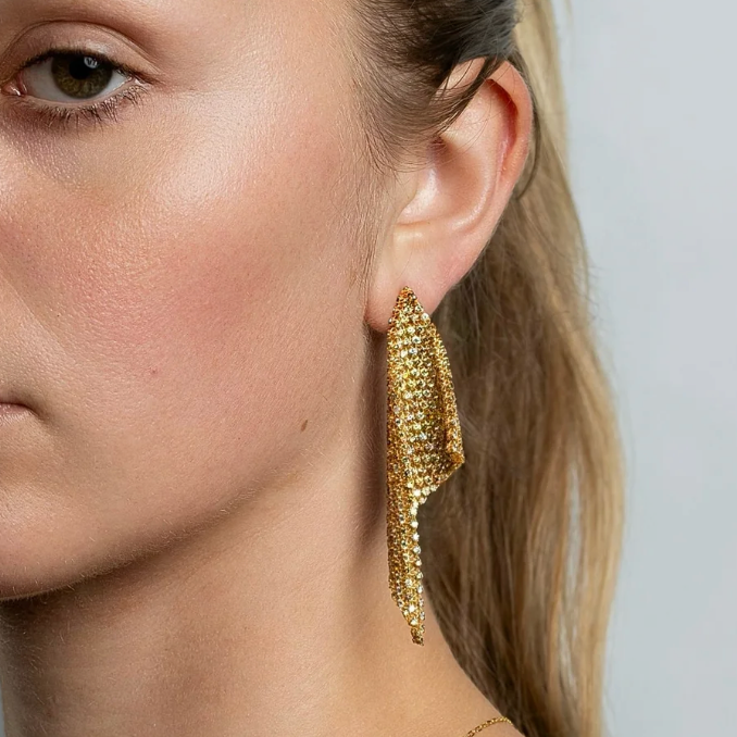 Large Mesh Earrings