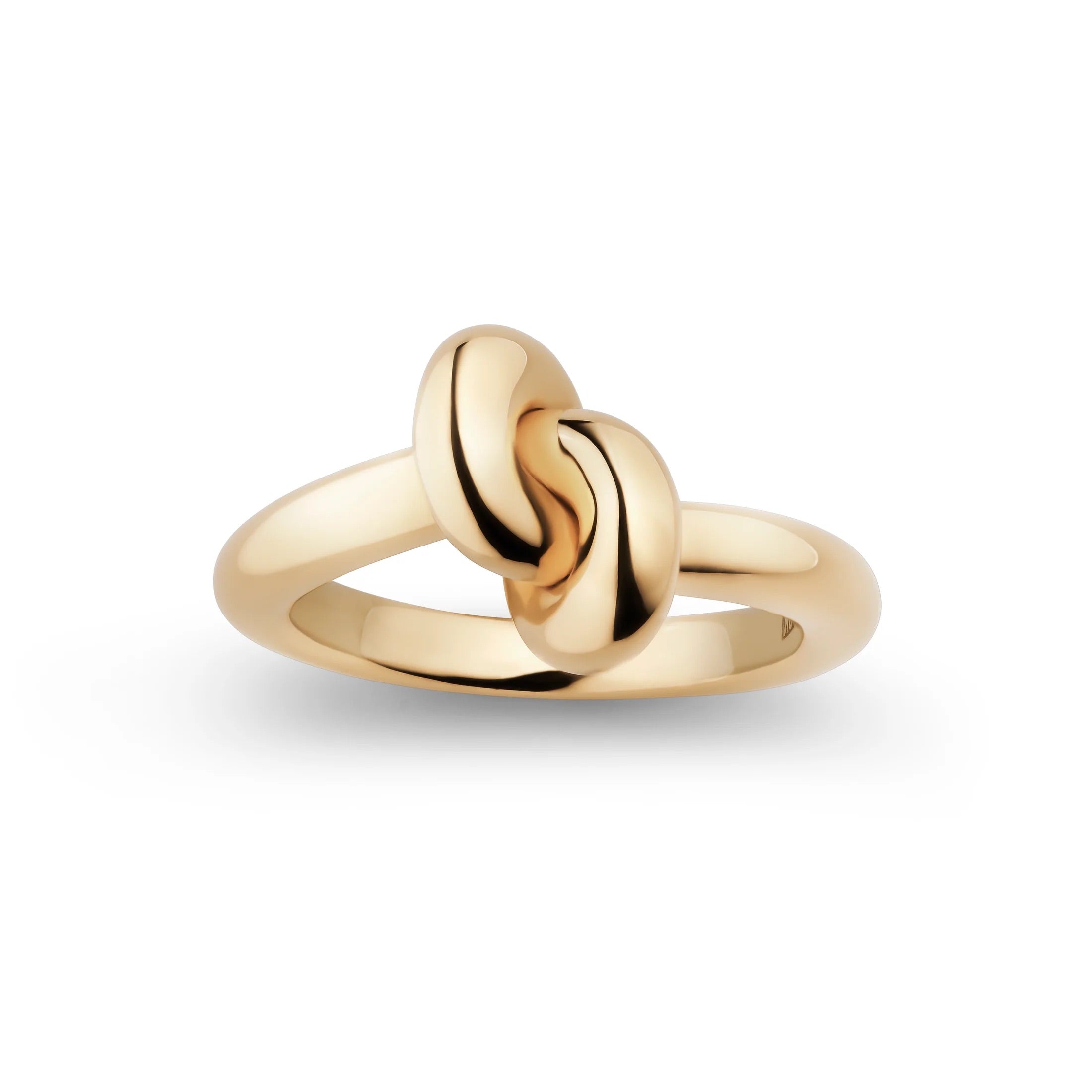knot ring on white background