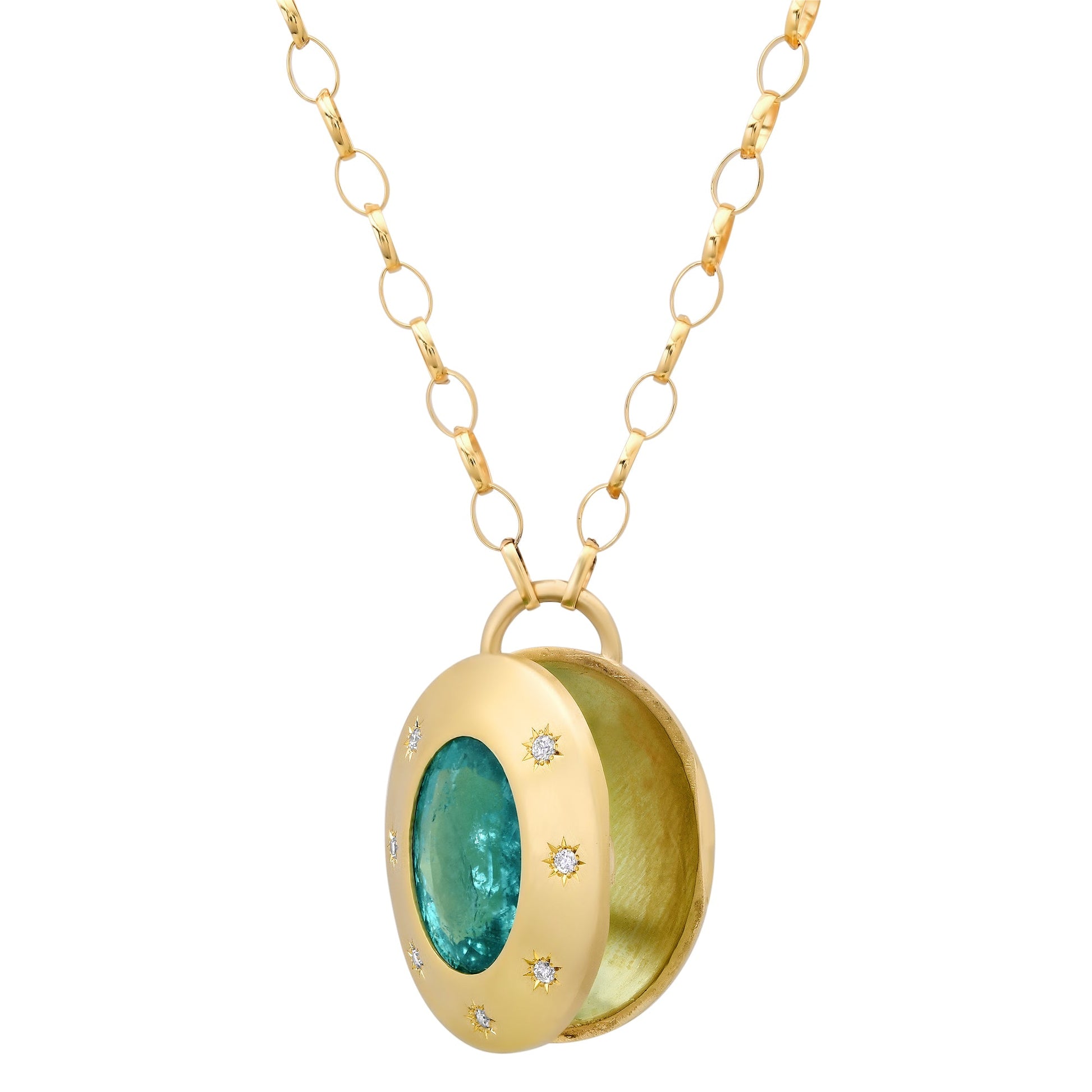 Locket on white background