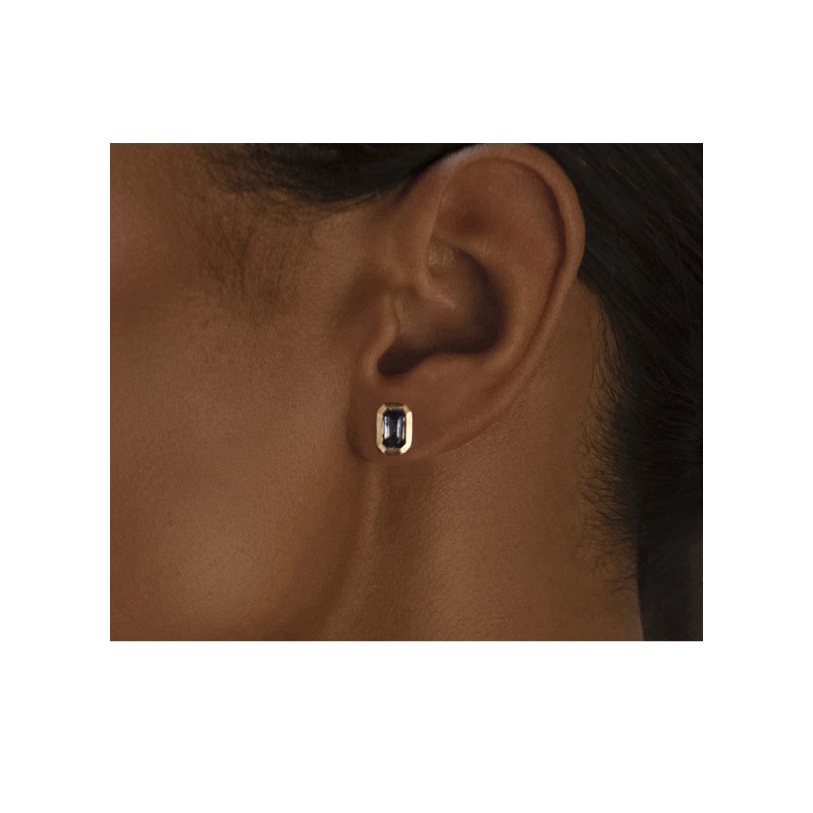 Rich Large Sapphire Studs