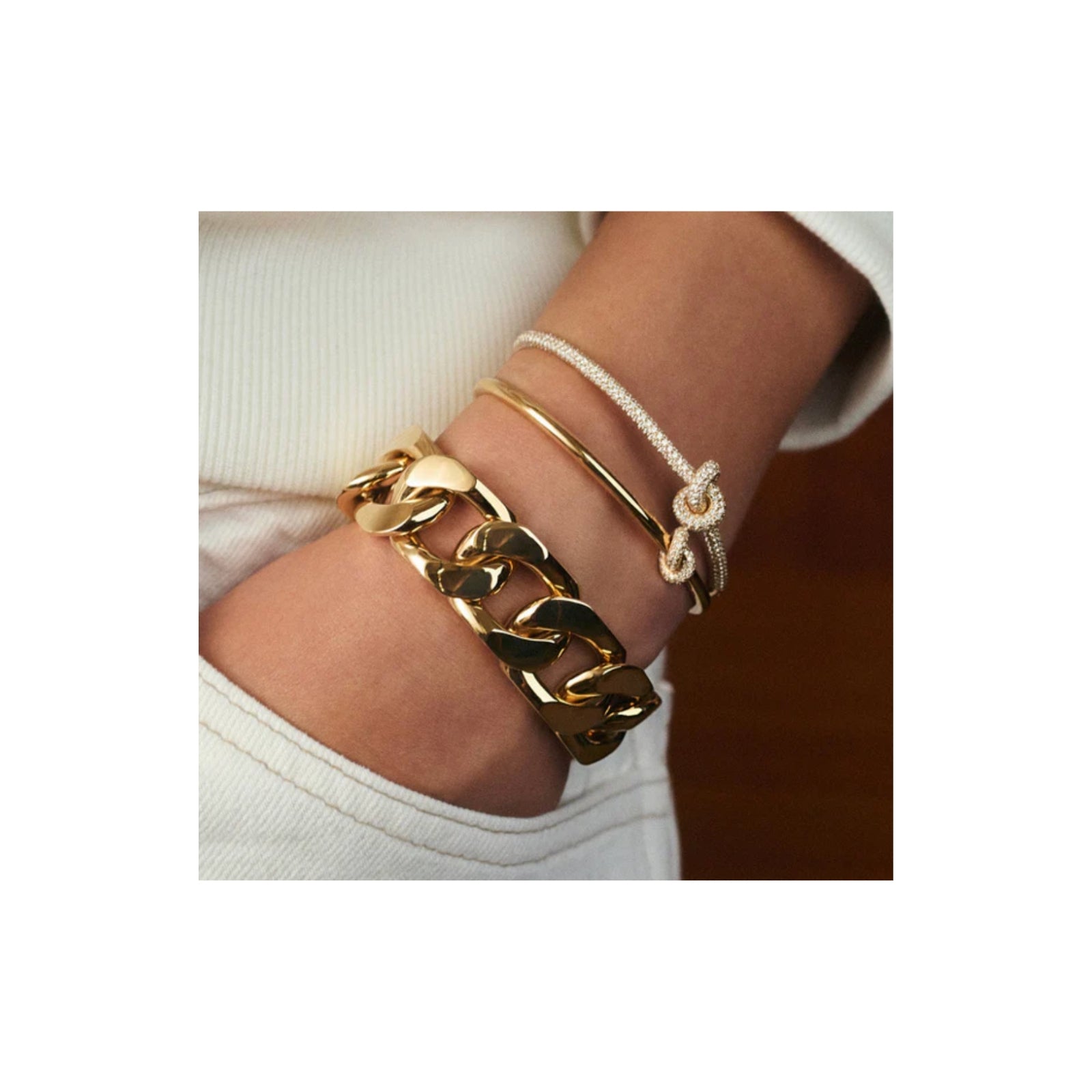 Pave Legacy Knot Bangle