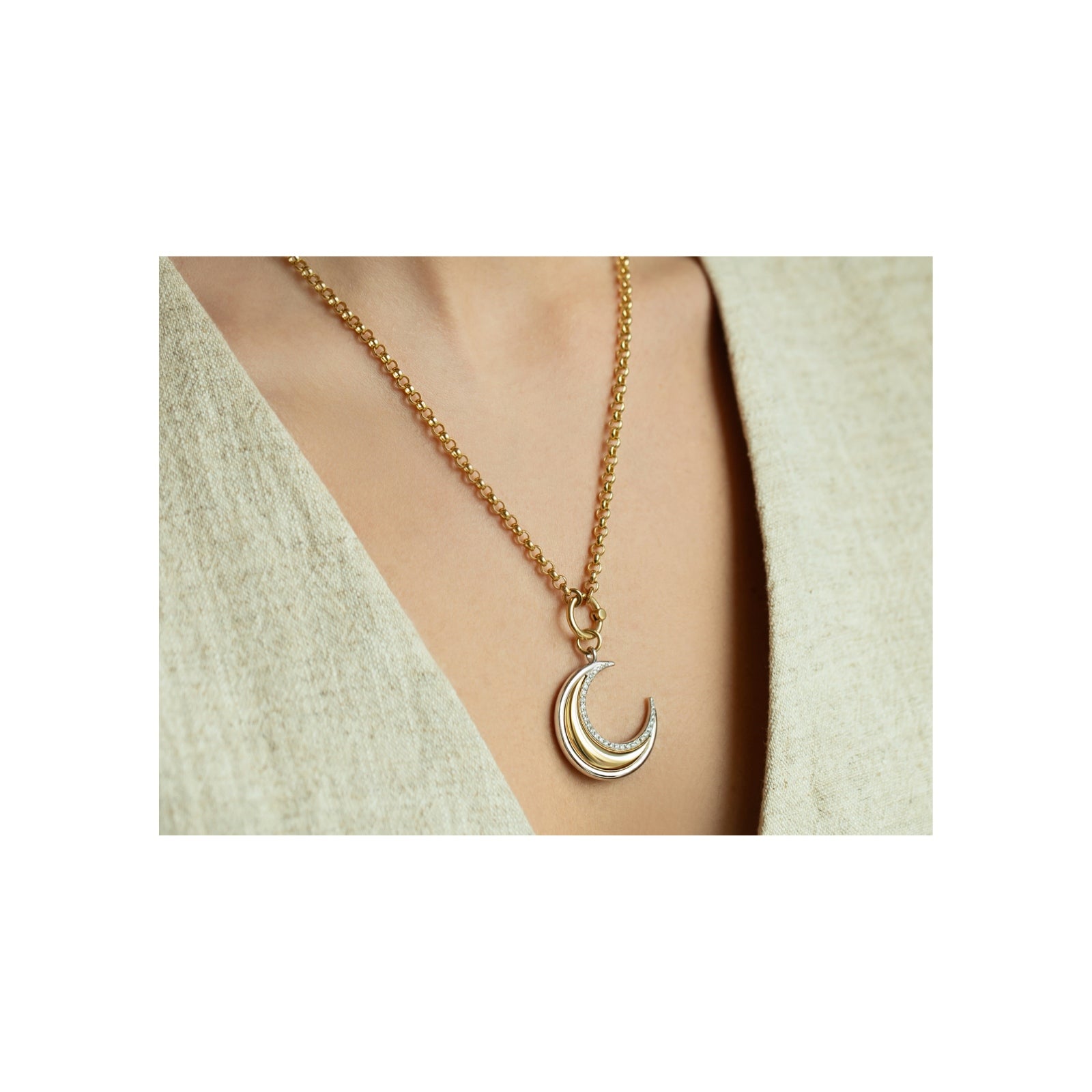 Statement Bloop Moon Pendant Charm