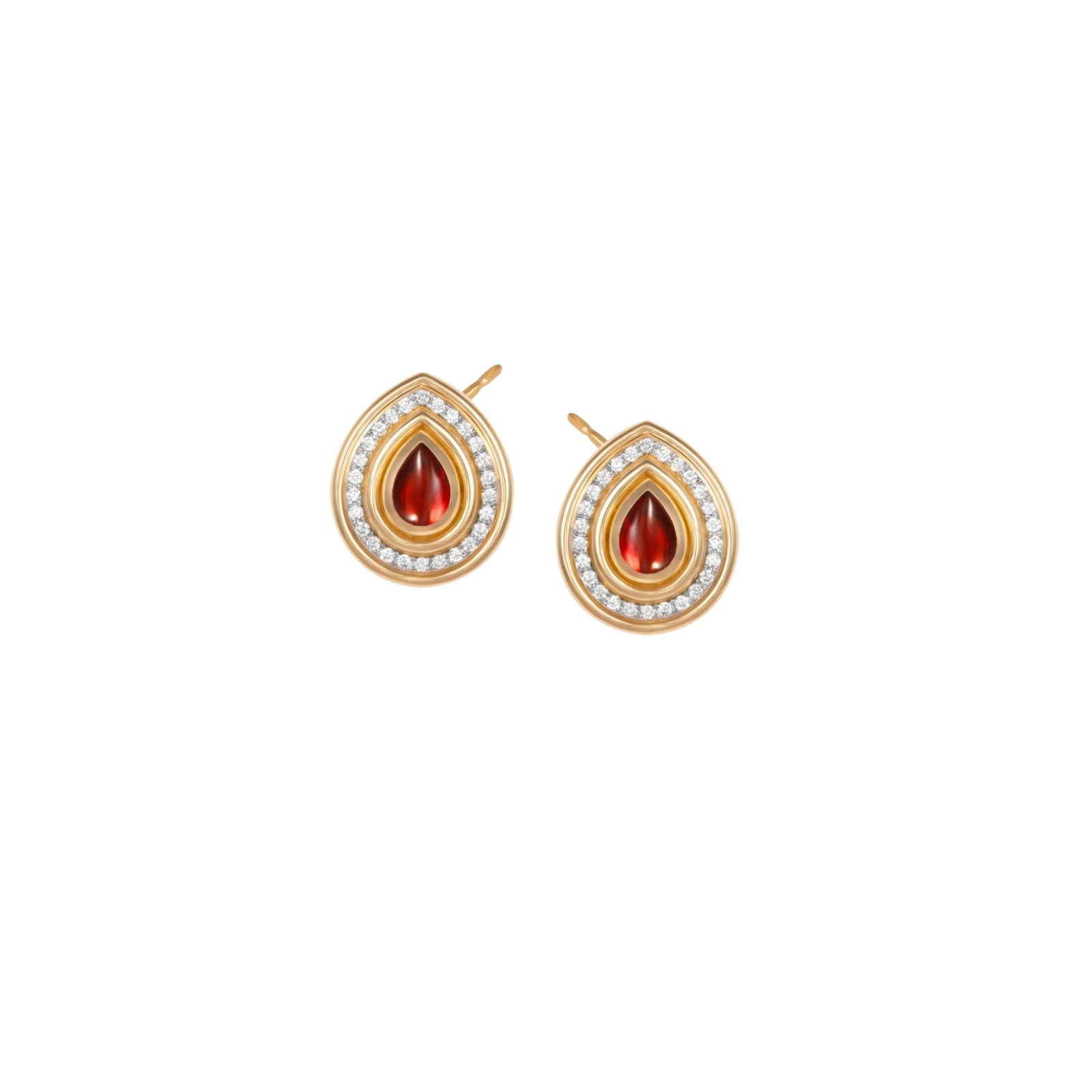 Red Garnet Mimette Studs