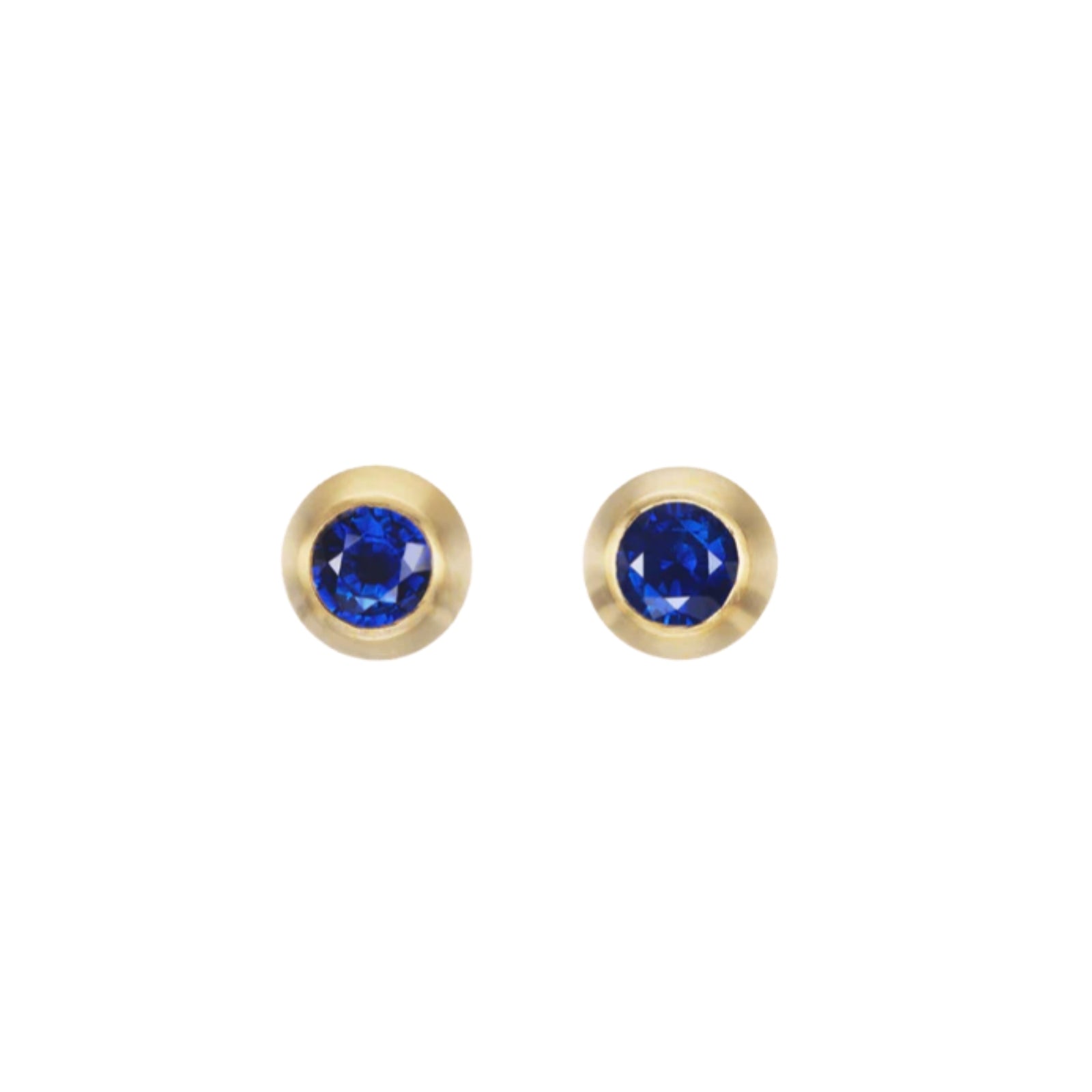 Sapphire Round Studs